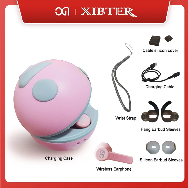 Xibter True Wireless auricolari con microfono a cancellazione di rumore qualità audio pura TWS Premium Bass auricolari cuffie Bluetooth