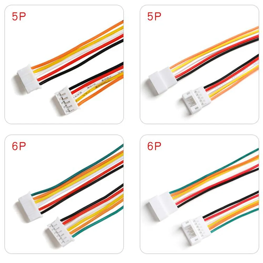 PH2.0 2.0mm Connector Single Head Male/Female Extension Cord Electronic Cable Connection Terminal Wires 20CM 2P 3P 4P 5P 6PPIN