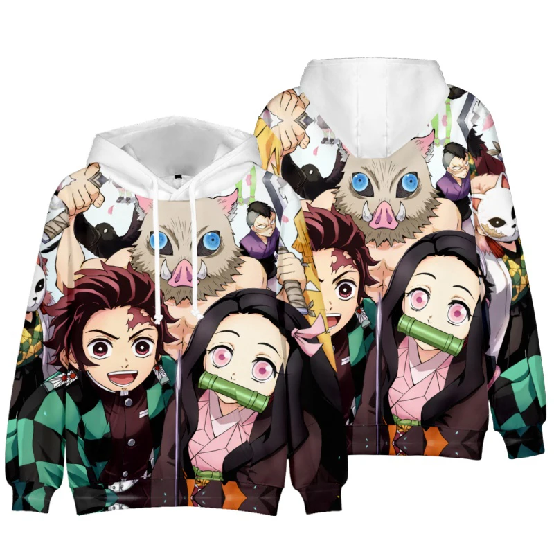 

VIP New Fashion Demon Slayer Kimetsu No Yaiba 3d Hoodies Pullover Men Women Hoodie Hoody Tops Long Sleeve Boys Girls Sweatshirts