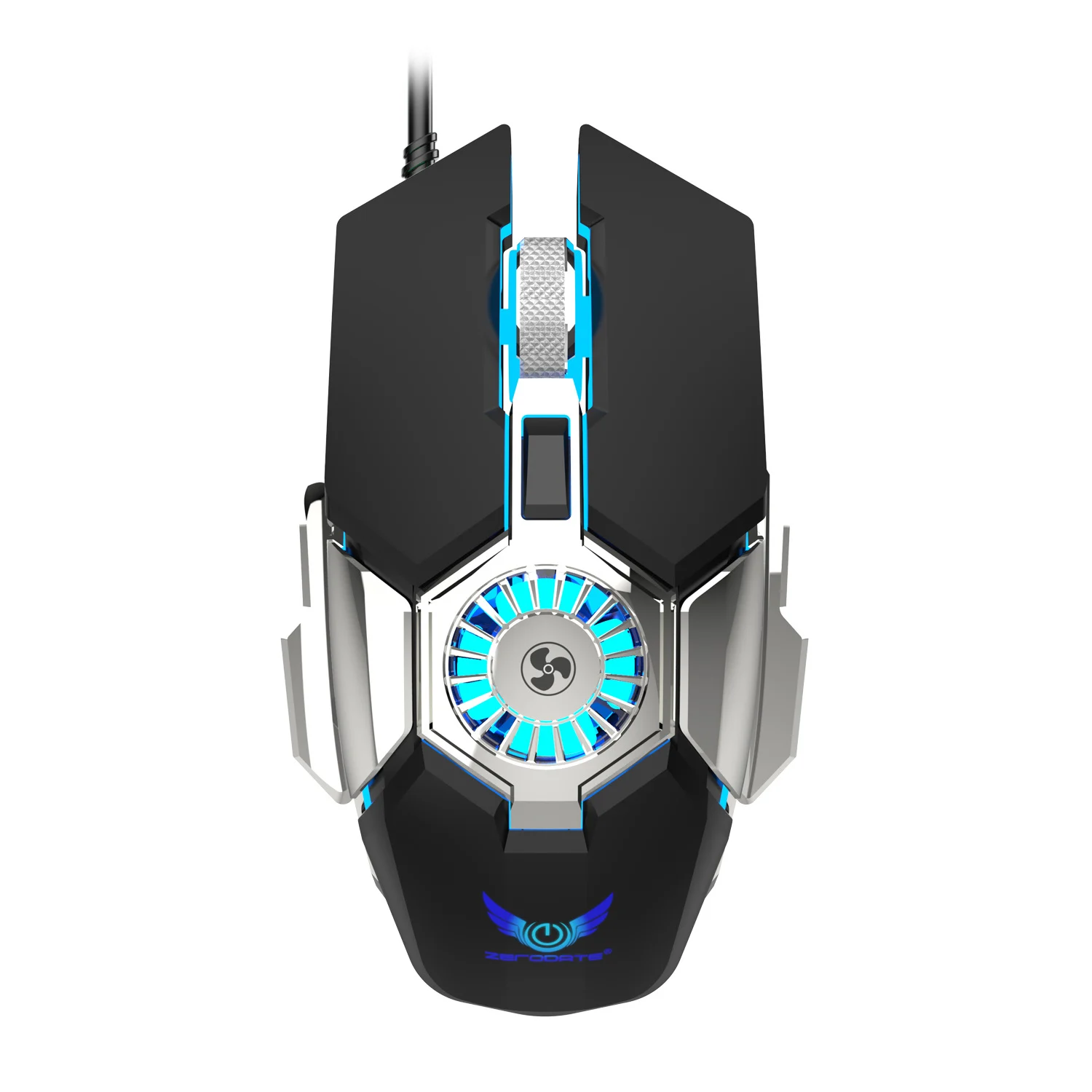 Wired Mouse Ergonomic RGB LED Light Computer Multifunction luminous Cooling Fan Gaming Mause Gamer Mice For PC Laptop