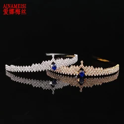 AINAMEISI Popular Exquisite Headwear And Crown Crystal Headband Ladies Wedding Hair Accessories Jewelry Party Accessories Gifts