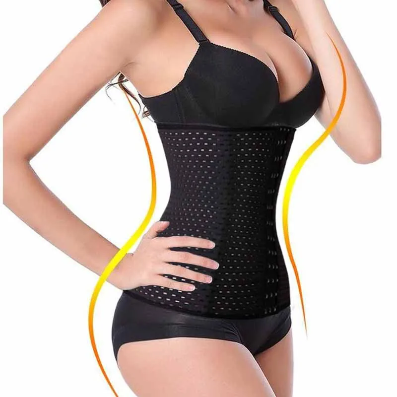 Women Waist Trainer Super Stretch Steel Bone Body Shaper Waist Cincher Control Corset Slimming Belt Tummy Burner Girdle