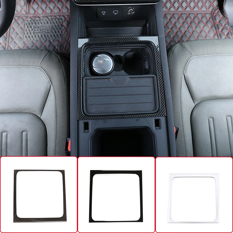 

Car Center Sonsole Water Cup Holder Storage Box Outside Frame Trim Stickers For Land Rover Defender 110 2020-2021 Accessories