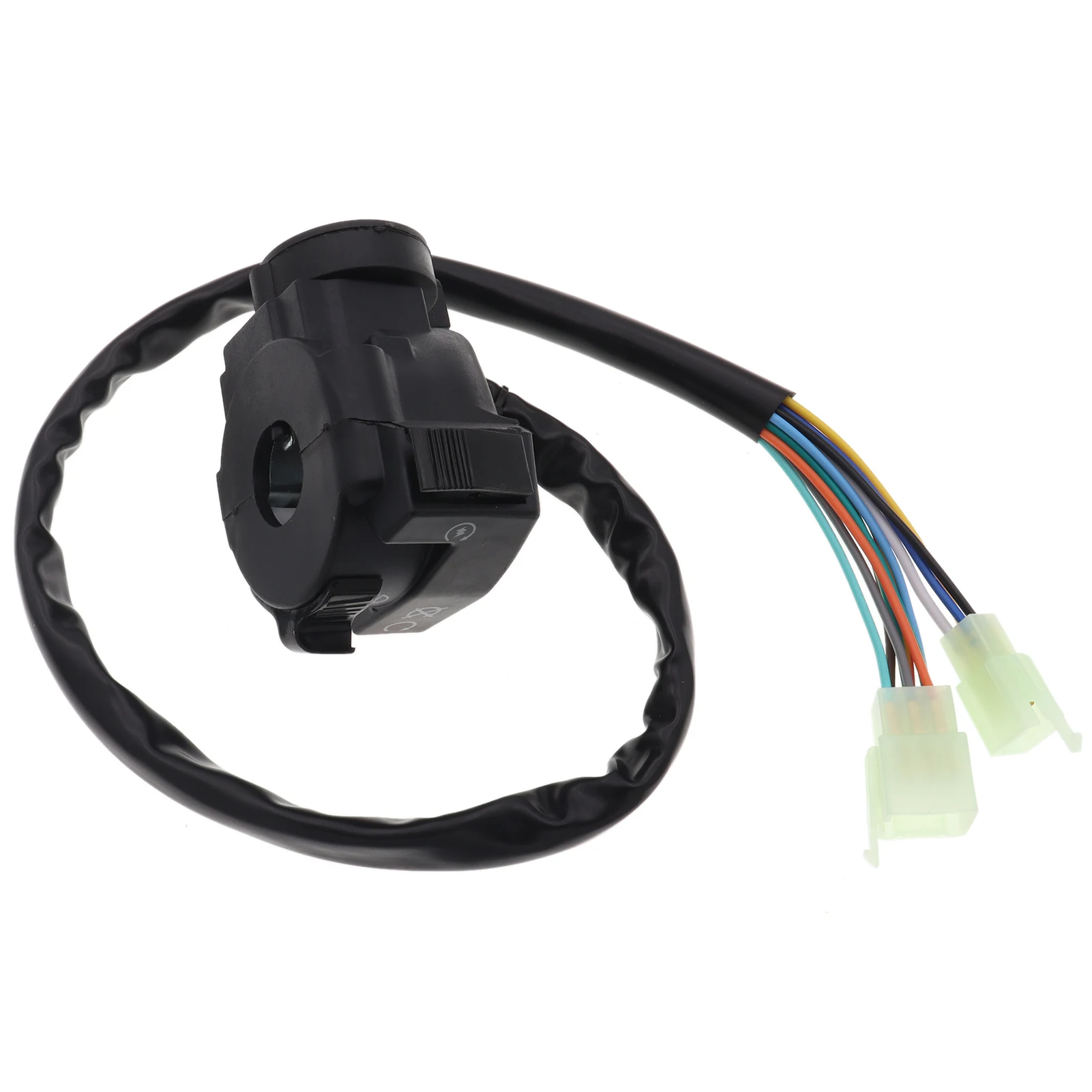 Motorcycle Light Hi-Lo Beam Kill Electric Start Turn Horn 5-Function Switch with Choke Lever for ATV Quad 4 Wheeler