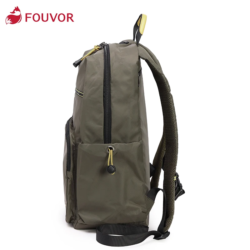 Fouvor 2023 New Fashion Bag for Women Oxford Canvas Zipper Backpack Ladies Travel Bag Casual Solid Female Schoolbag 2930-11