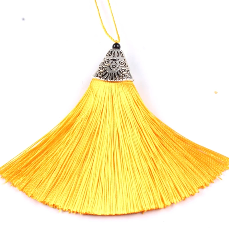 5/10Pcs 8CM Hanging Rope Silk Tassels Fringe Sewing Bang Tassel Trim Key Tassels for DIY Embellish Curtain Access