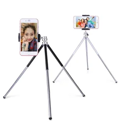 Metal Mini Tripod With Holder for Iphone Xiaomi Samsung Mobile Phone Mount Holder for Gopro Hero Sjcam DJI OSMO SLR Cameras