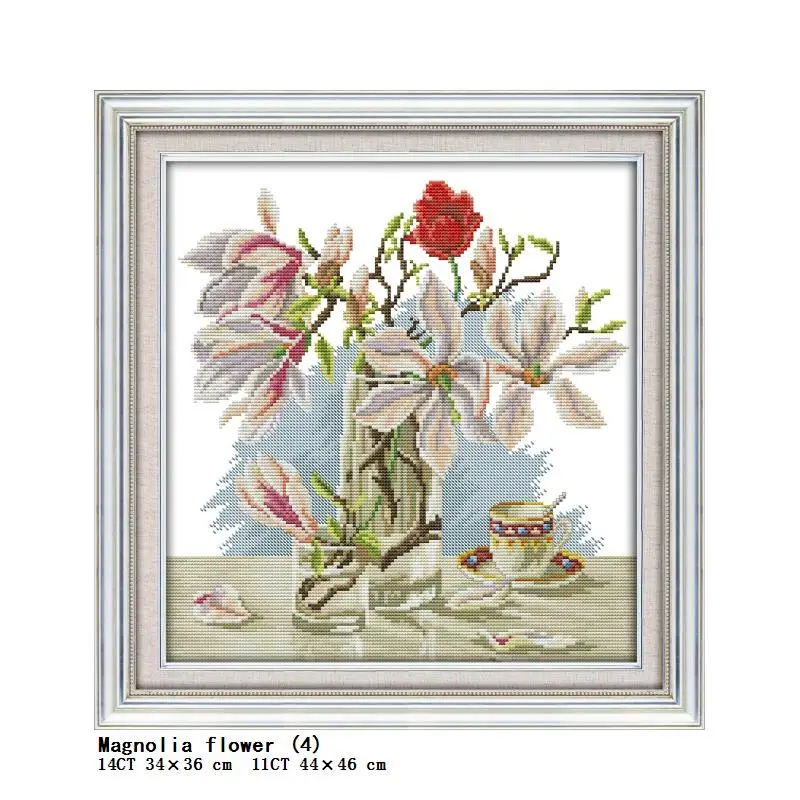 Bella modello di fiore serie punto croce set iris orchidea 11CT 14CT stamping Cinese punto croce ricamo set cucito