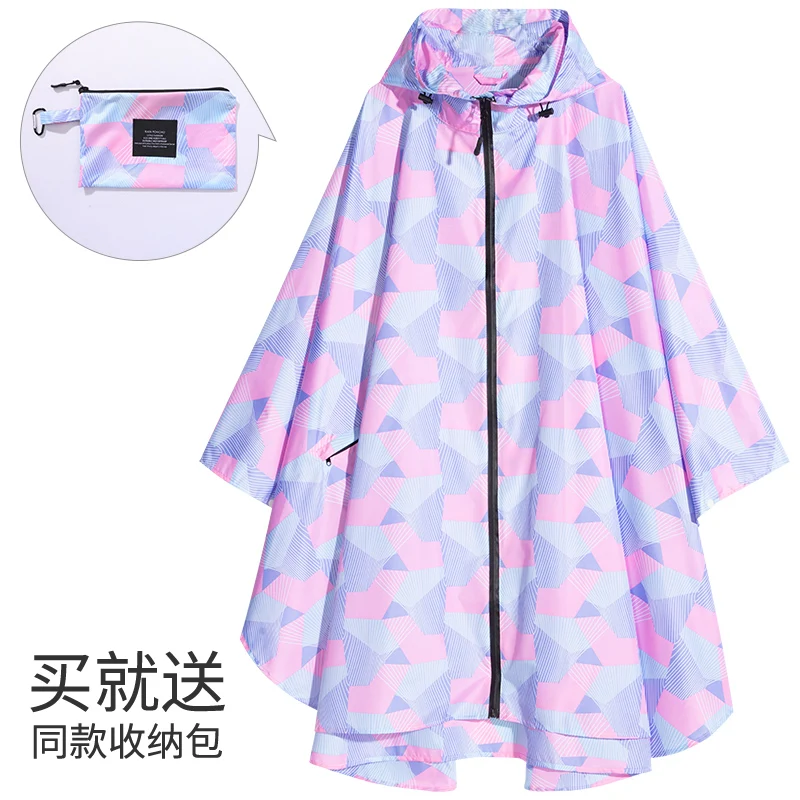 New Men  Women Rain Coat Lightweight Poncho Fashion Colorful Waterproof Breathable Raincoat Adults Outdoor Windproof Cloak