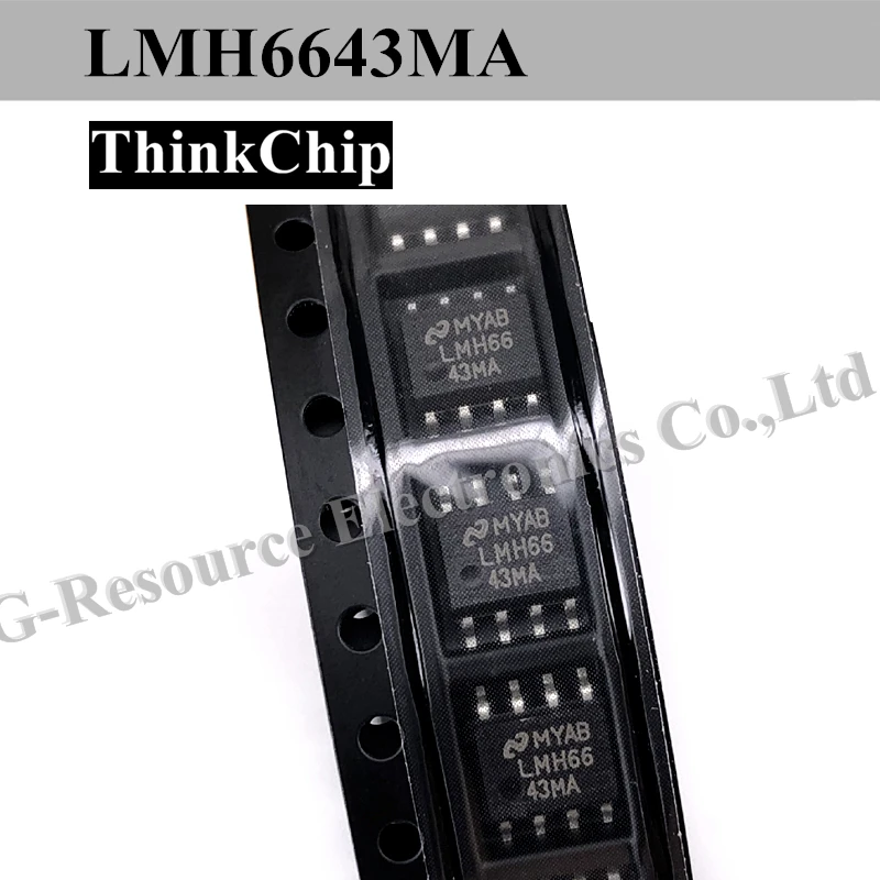(10 قطعة) LMH6643 LMH6643MA LMH6643MAX SOP8 منخفضة الطاقة 130 ميجا هرتز 75mA السكك الحديدية إلى السكك الحديدية الناتج مكبرات الصوت