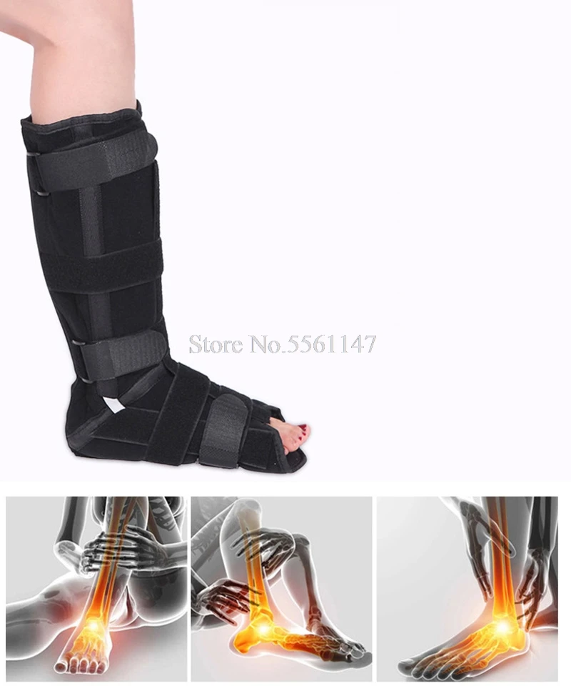 Leg Brace Medical Foot Drop Splint Joint Support Calf Support Strap Ankle Fracture Dislocation Ligament Fixator Bandage Orthotic