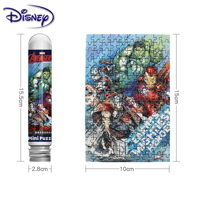 

Disney 150 piece Test Tube Jigsaw Pocket Mini Puzzles Creative Birthday Gift Adult Children Leisure Travel Puzzle Toys