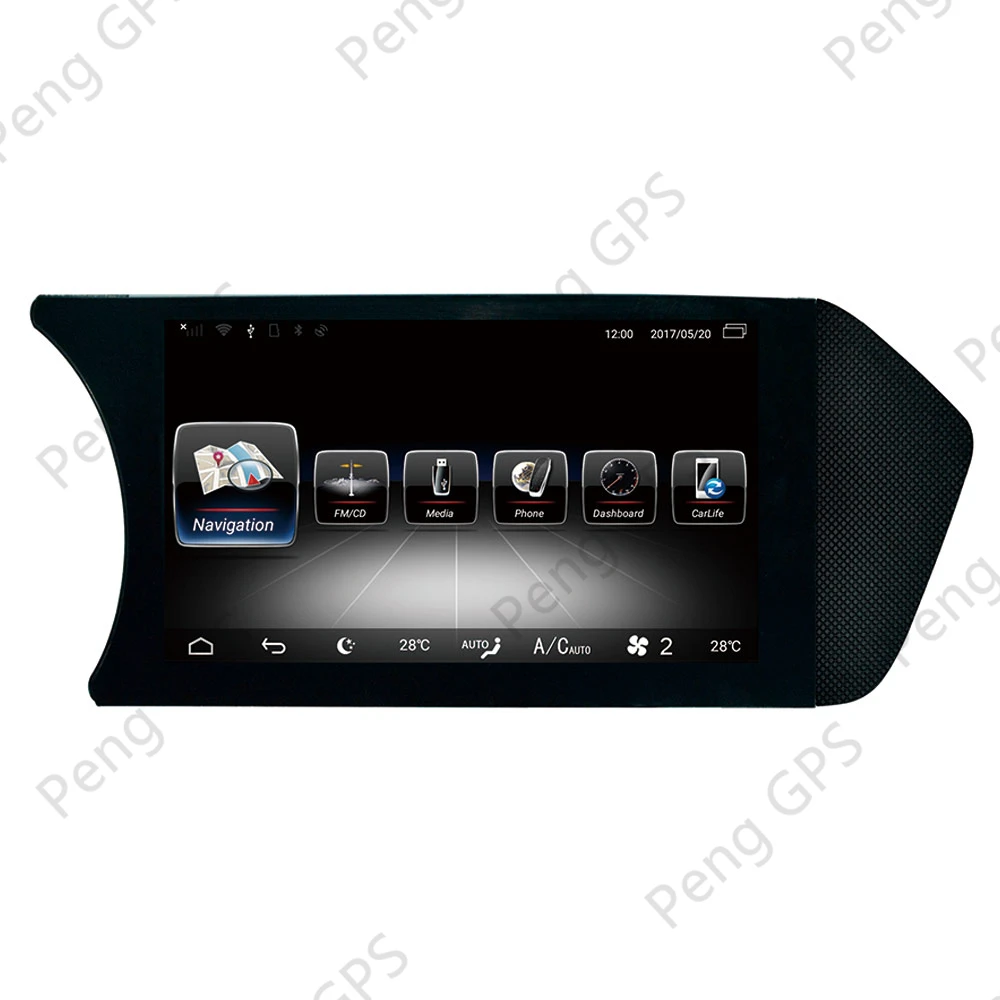 8.8 inch Car Radio Multimedia Player For Mercedes-Benz C C204 2011-2014 Android 13 CarPlay Stereo Screen GPS Navigation Host DSP