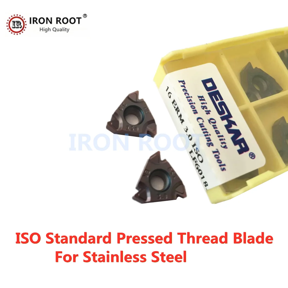 الخيوط إدراج 16IRM 1.0ISO LF6018 أداة مخرطة باستخدام الحاسب الآلي الخيوط كربيد إدراج ل SER/SEL الخيوط أداة حامل معالجة P.M ، K