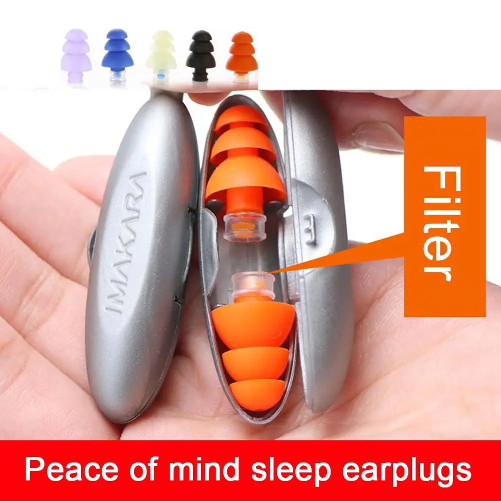 Earplugs Noise Reduction Plug For Sleep Protector Soundproofing Earplug To Case Silicone Anti Bruit Canceling Sleeping Ear Plugs