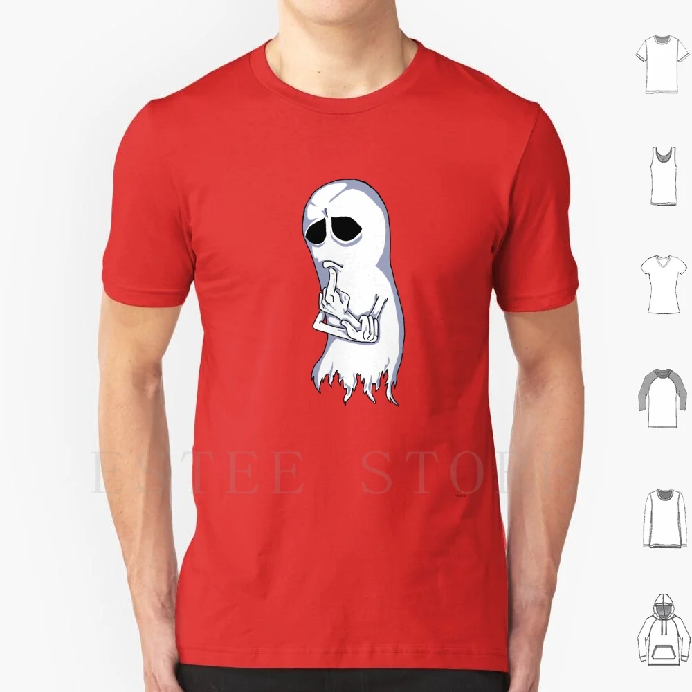 T-shirt en coton pour homme, motif fantôme réfléchissant, impression personnalisable, Halloween, Maison hantée, Esprit, Hebkid, Mort, Questions effrayantes