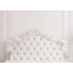 Baroque Bed Headboard Tufted Bed Photography Backdrops Thin Vinyl Backdrop Photo Studio Background Photocall Props