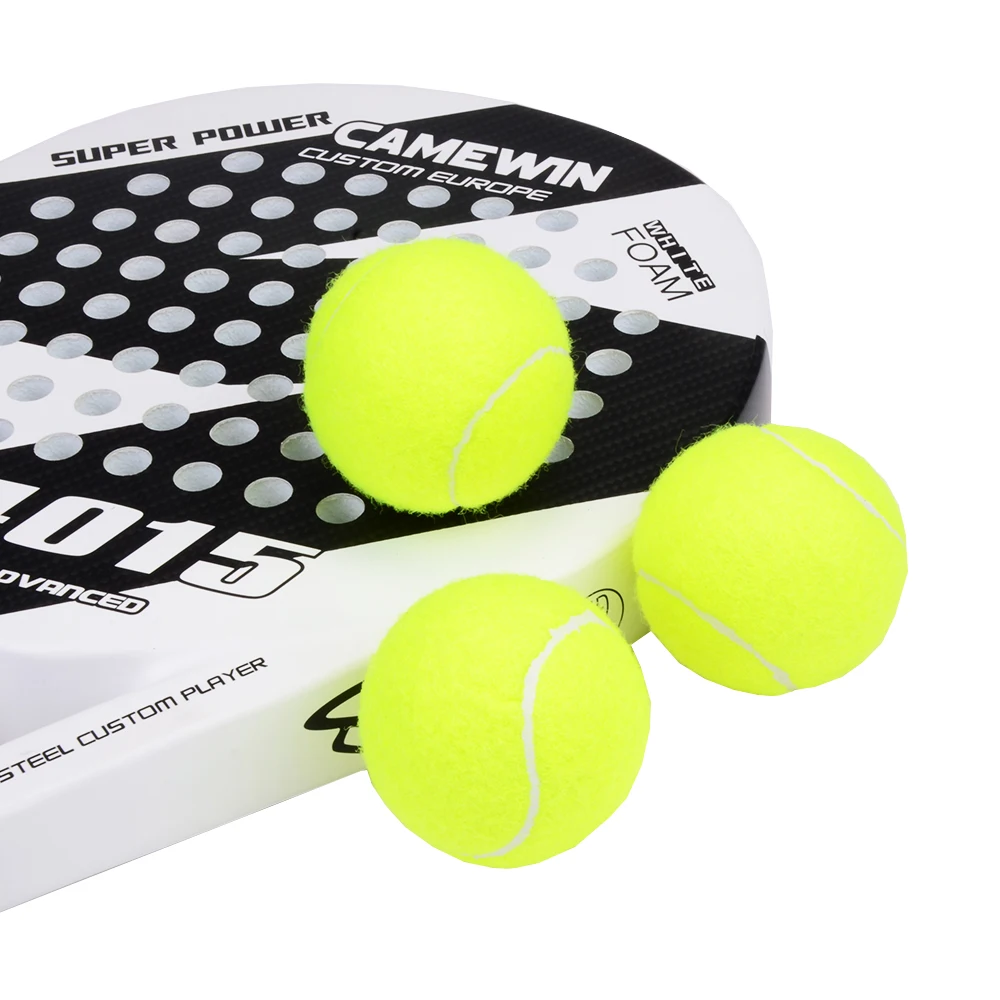 3 PCS Professionelle Gummi Padel Bälle Hohe Widerstandsfähigkeit Durable Tennis Praxis Ball für Schule Club Wettbewerb Ausbildung