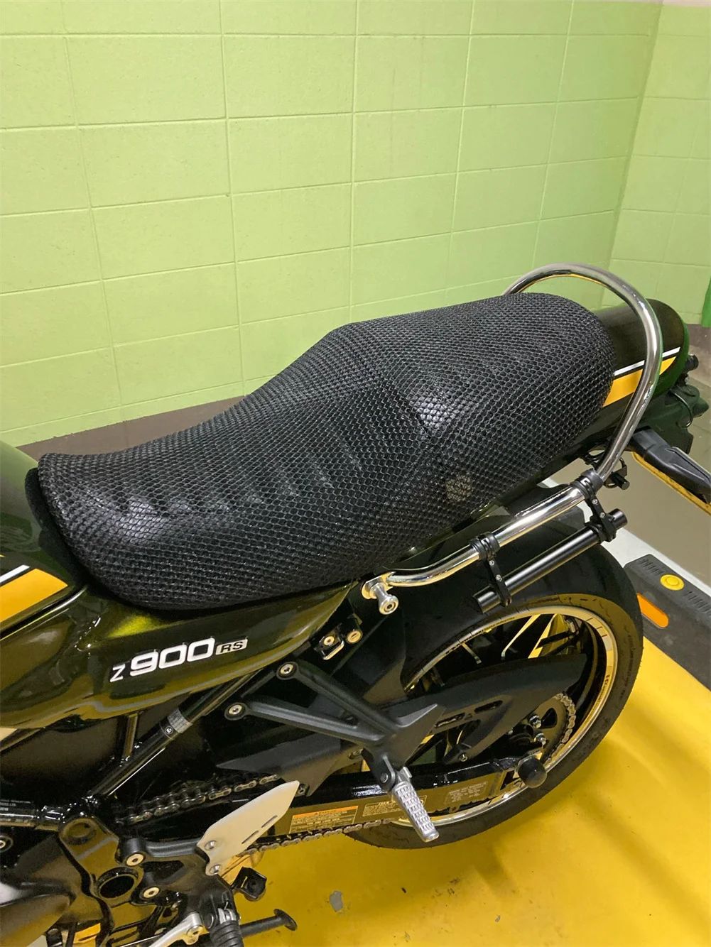 For Kawasaki Z900RS 2021 2020 2019 2018 2017 Rear Seat Cowl Cover Insulation Net 3D Mesh Protector Motorcycle Accessories