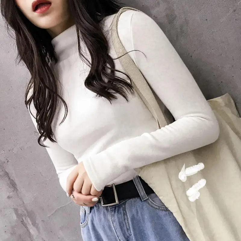 Women's knitting turtleneck sweaters With Long Sleeves Keep warm shirt Autumn winter female pullover sweater