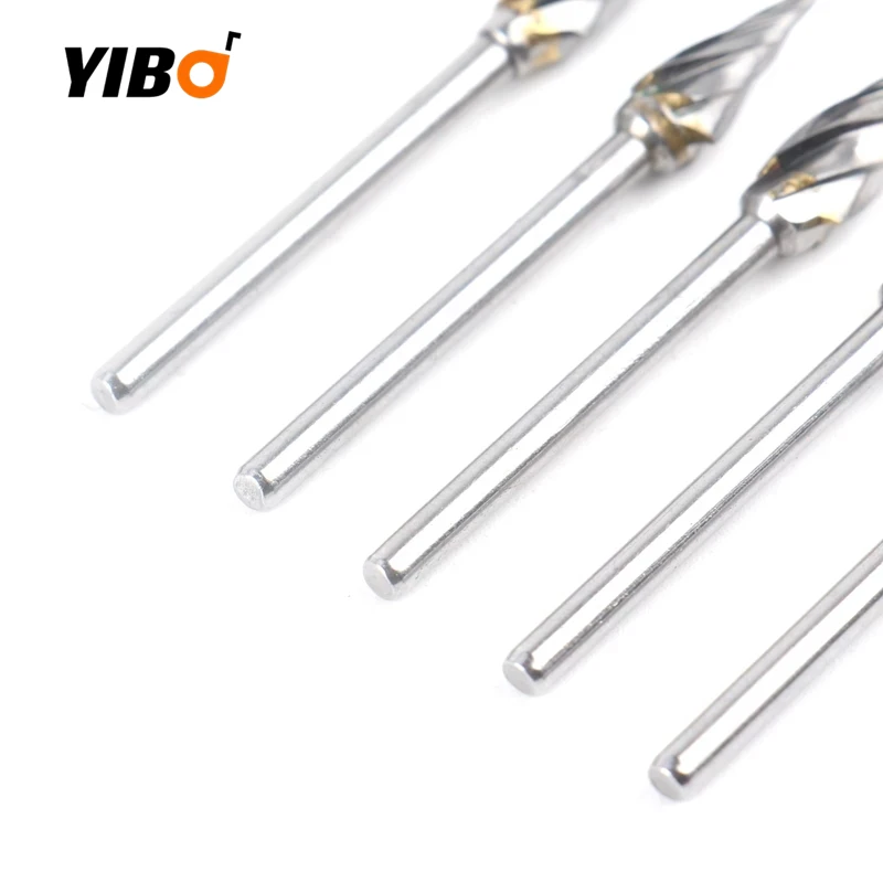 10 Stks/set 3Mm Schacht 6Mm Grove Tanden Tungsten Carbide Roterende Bestand Burr Voor Slijpen Hout Aluminium Frees