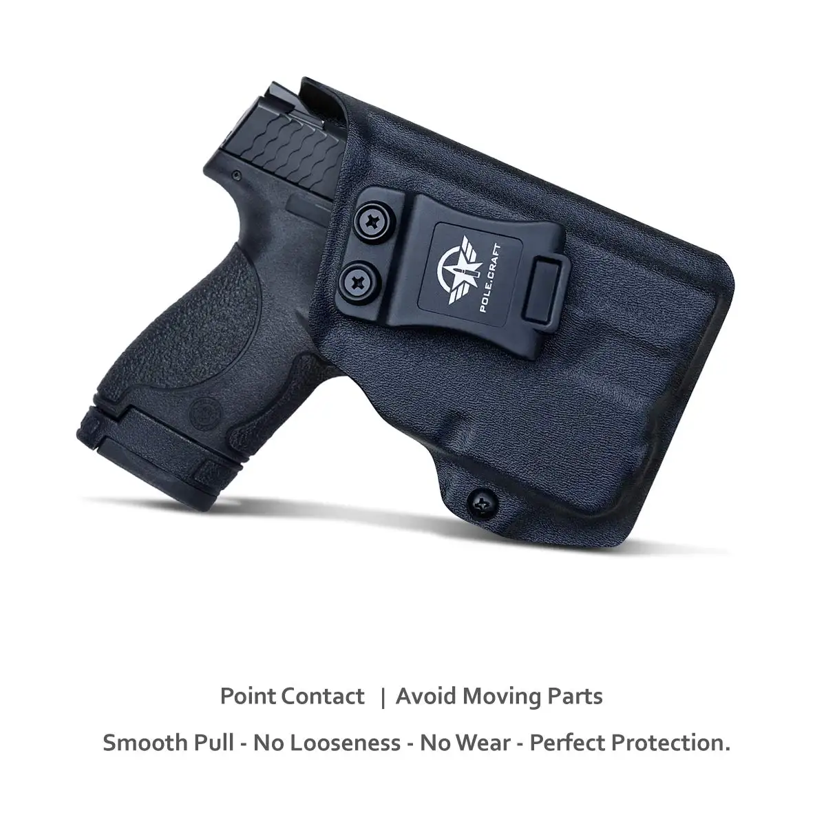 M&P Shield 40 Holster with TLR-6 Light Laser IWB Kydex Holster Custom Fit: Smith & Wesson M&P Shield 9mm/.40 w/TLR-6