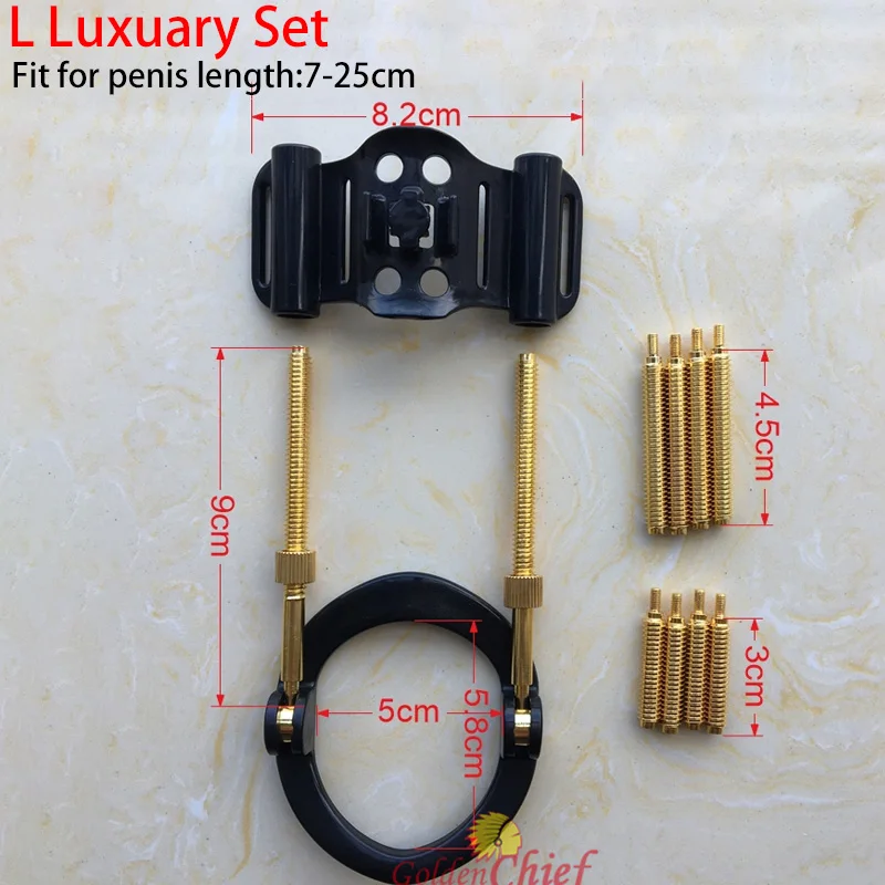 S-L Luxury Set Enlargement Penis Extender Medical Kegel exercis Penis pump Enlarger Stretcher Enhancement Kit Tension Sex Toy