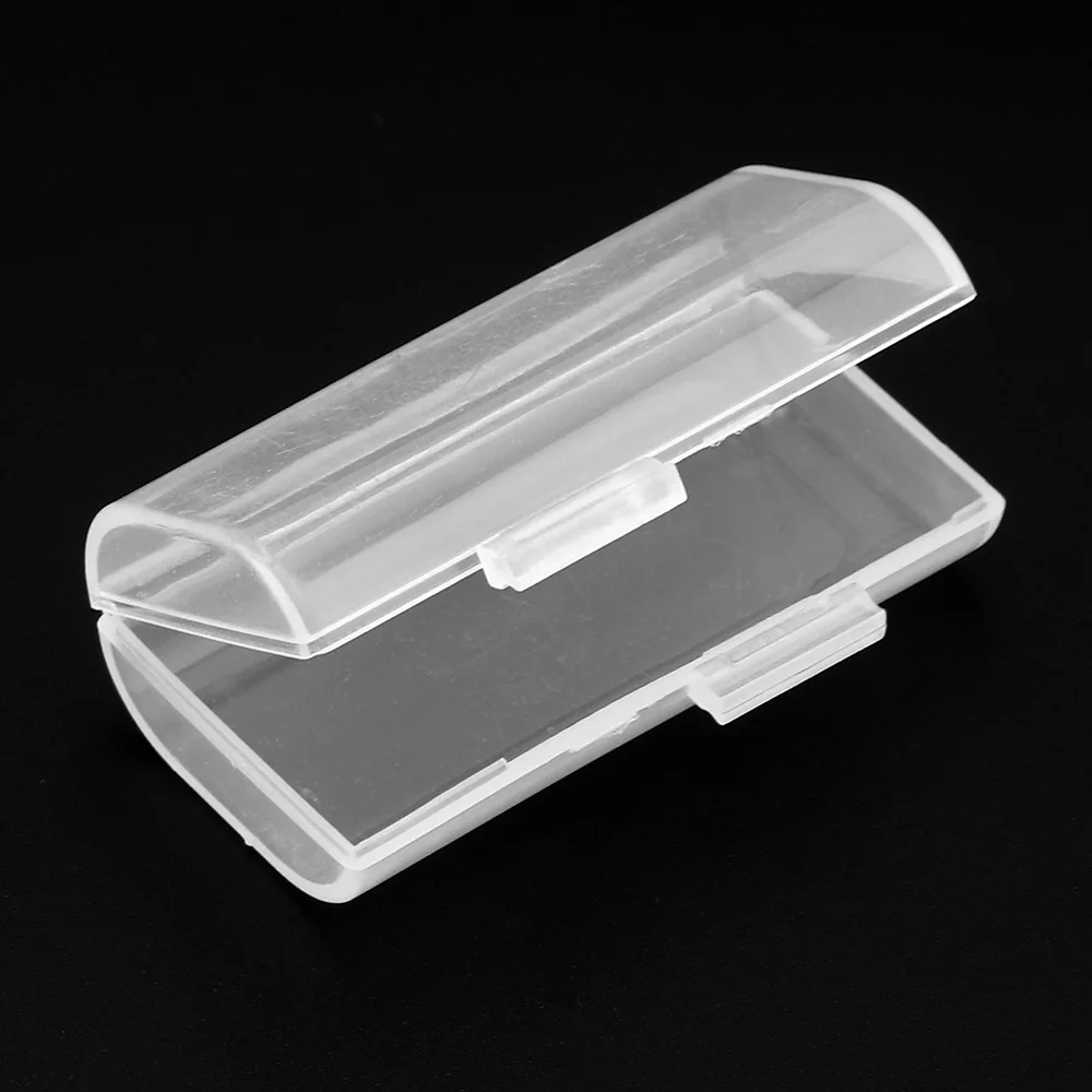 1Pc Universal Transparent Hard Plastic Battery Case Holder Storage Box Fit for 2/4 Pcs AAA Standard or Rechargeable Batterries