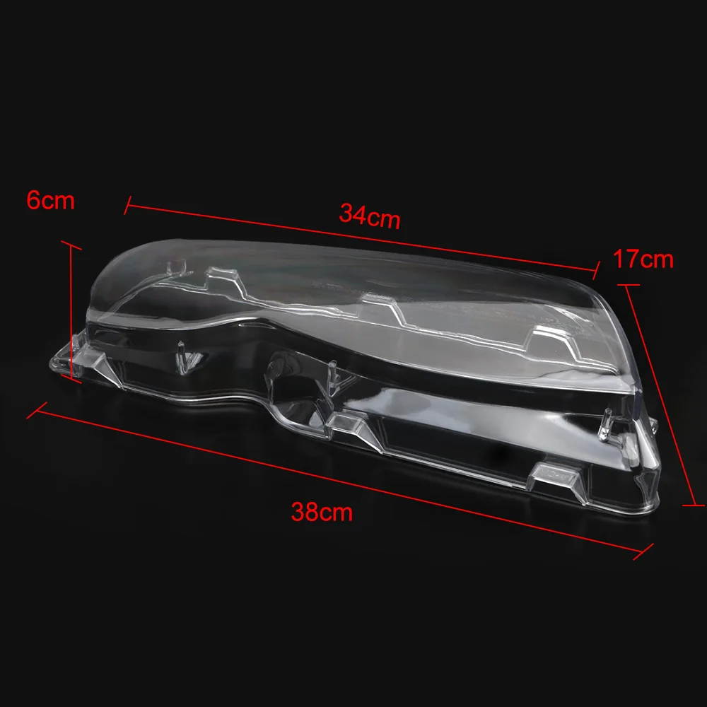 Automobile Headlamp Head Light Car Headlight Cover Headlight Lens Shell For BMW 3 Series E46 02-05(4 door) Clear Transparent