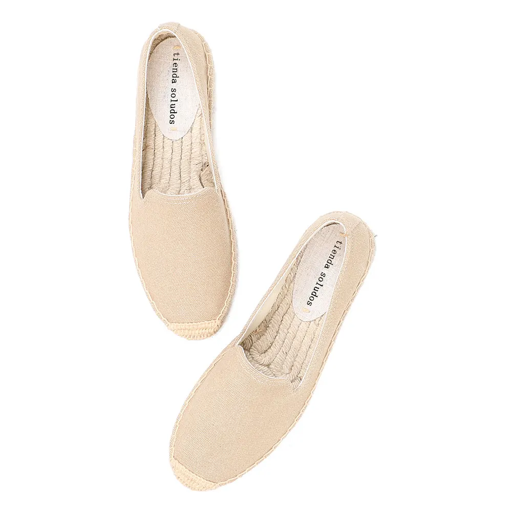 

2021 Round Toe New Top Fashion Sale Flat Platform Hemp Rubber Slip-on Casual Sapatos Zapatillas Mujer Womens Espadrilles Shoes