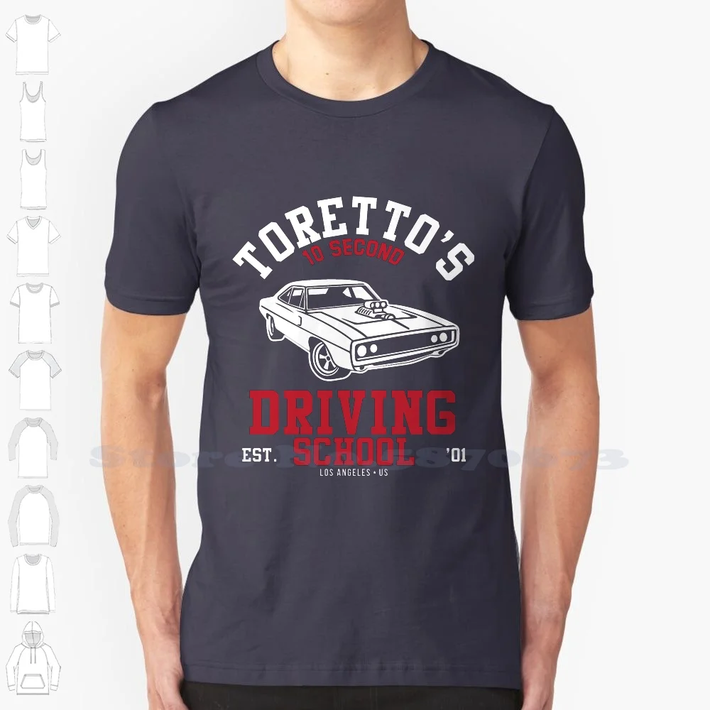 Fast And The Furious Torettos Driving School Cool Design Trendy T-Shirt Tee Cars Action Street Racing Fast Saga Dominic Toretto