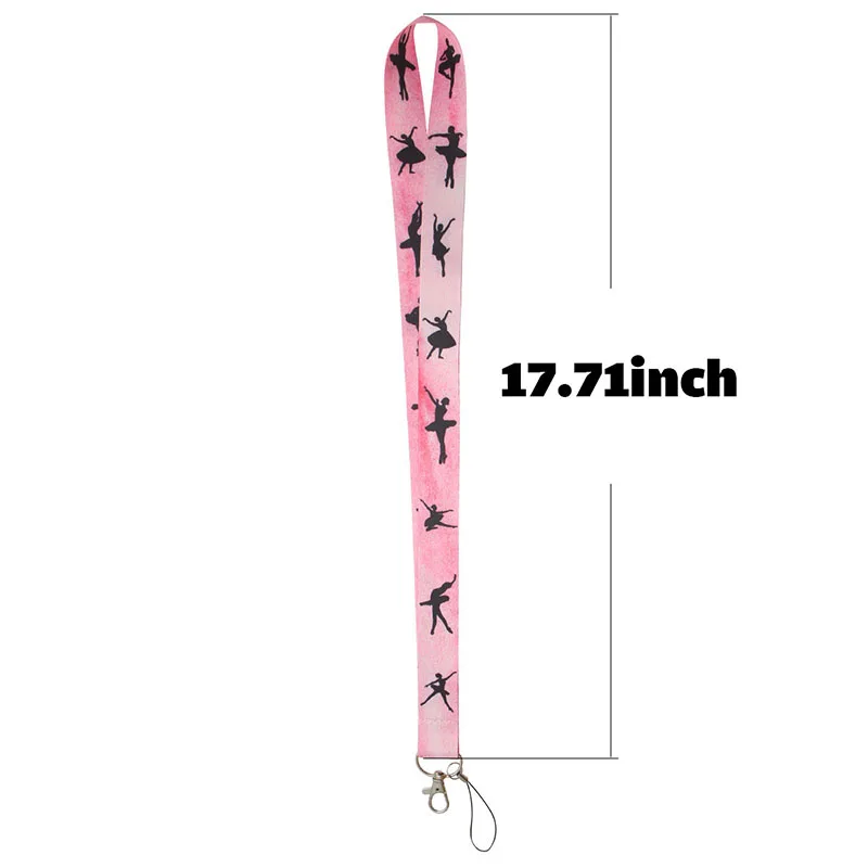 LX77 Ballet Lanyard For Keys Mobile Phone Hang Rope Keycord USB ID Card Badge Holder Keychain DIY Lanyards