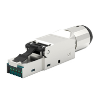 Linkwylan P117 RJ45 Field Termination Plug Cat7 Cat6A Cat6 Fast Installation Connector Metal Shielded For 22 23 24AWG Cables