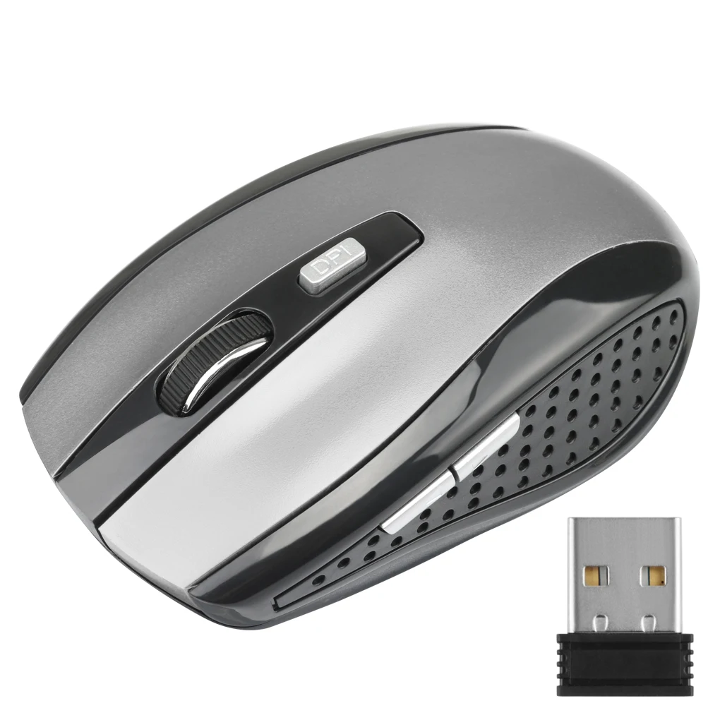 Mini souris optique sans fil 2.4 GHz, USB, pour ordinateur portable