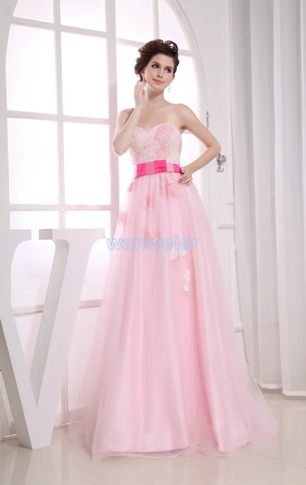 free shipping 2014 new design hot maxi dresses long brides maid dress gown custom size/color pink party Bridesmaid Dresses