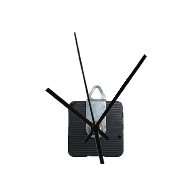 10sets 9mm 12mm 14mm 17mm 20mm 24mm shaft SUN 12888 Wall Quartz Clock Step Movement Mechanism With Hook & black metal hands