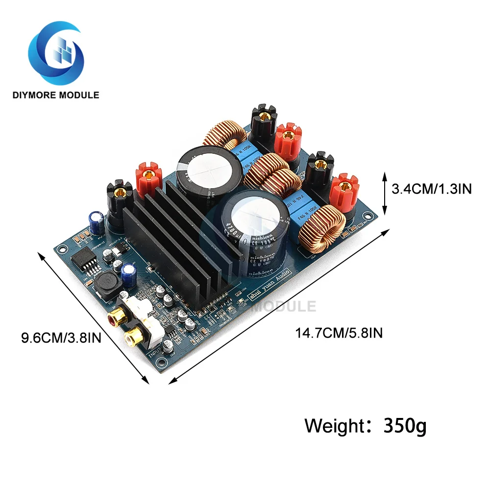 TPA3255 2.0 Digital Amplifier Board DC24-48v Strong High Power 300W + 300W Class D o Digital Amplifier Board