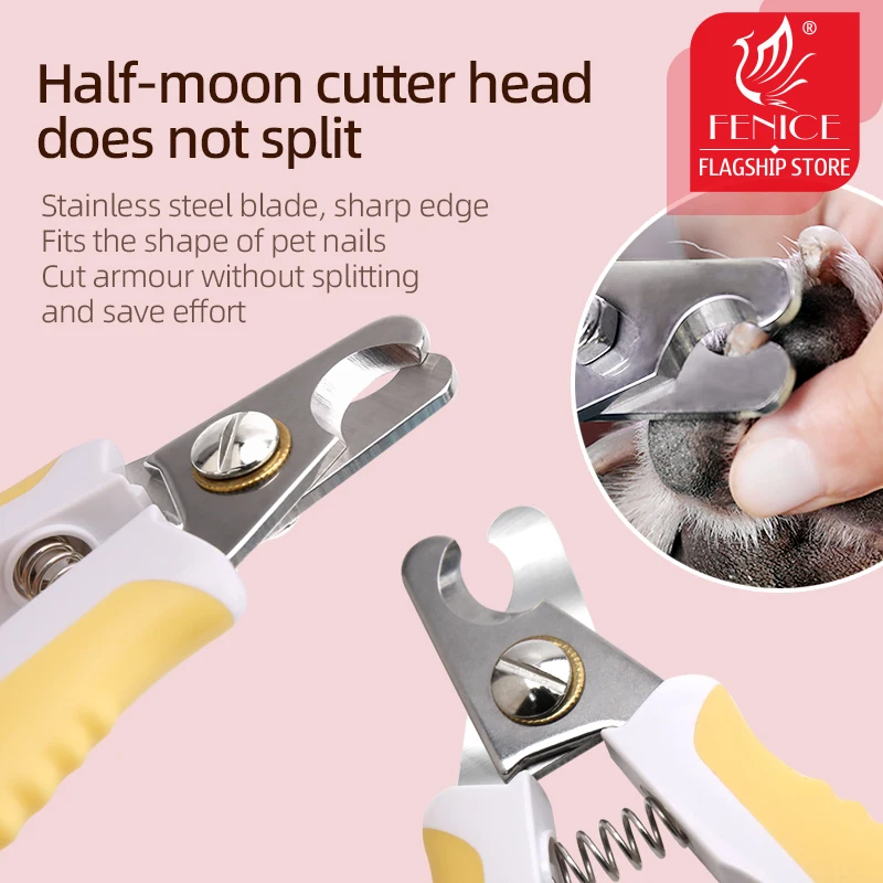 Fenice Pet Nail Clipper Scissors Dog Cat Toe Claw Nail Clipper Grooming Scissors Trimmer Grooming Tools for Animals Pet Supplies