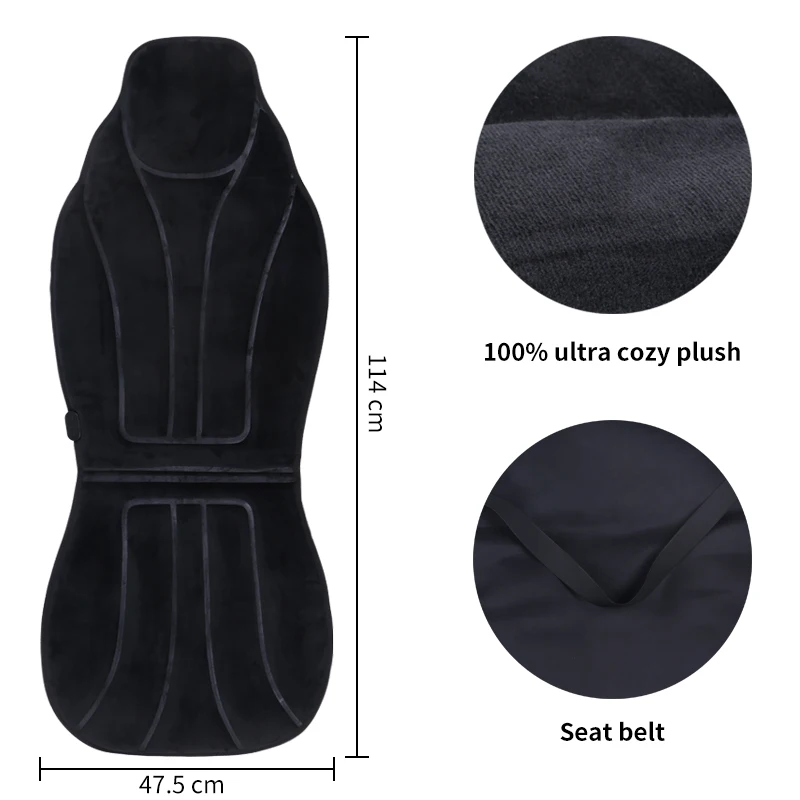 KLASVSA-Silla de masaje con calefacción para el cuello, cojín vibrador para asiento trasero del coche, hogar y oficina, relajación