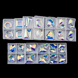 Wholesale Lots Faceted Crystal Glass Beads Loose Beads Jewelry Crystal AB All styles