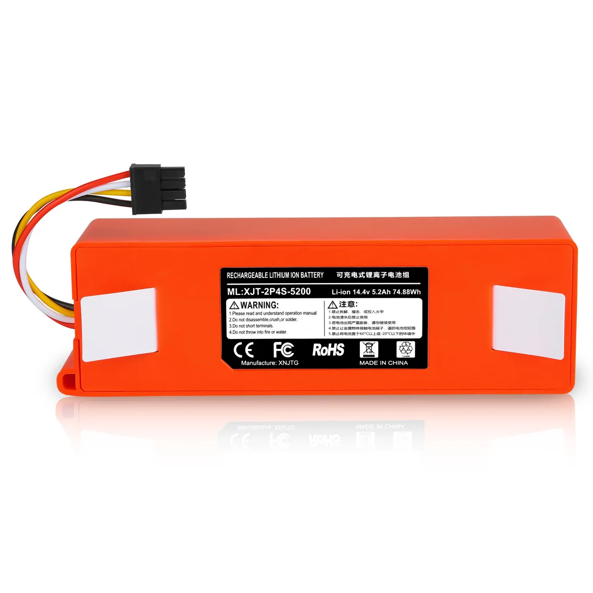 New 14.4V 6500mAh Robotic Vacuum Cleaner Replacement Battery For Roborock C1 E2 E3 E4 E5 S4 S5 MAX S6 Pure Accessories