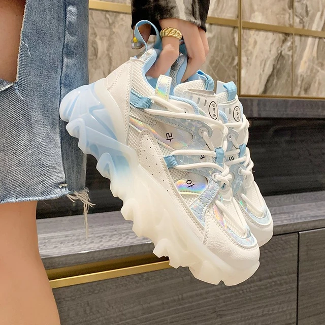 Pop Nice moda Sneakers donna Casual scarpe con plateau gelatina fondo spesso scarpe da ginnastica da donna scarpe da donna scarpe firmate outdoor AliExpress