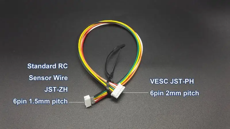 6pin to 5pin Hall Sensor Motor Transfer Cable 2.0 Female to 1.5 Male ESC Sensor Wire