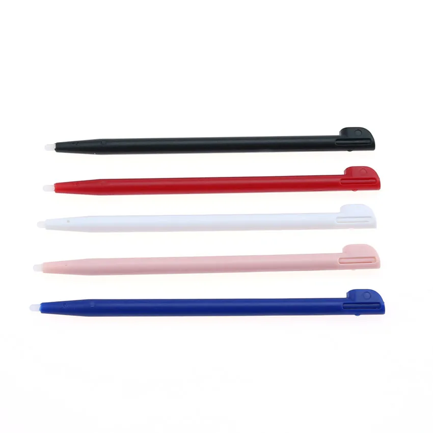 Cltgxdd 5pcs penna Touch mobile per console di gioco con stilo a colori per slot 2DS stilo in plastica dura nero rosso blu bianco rosa