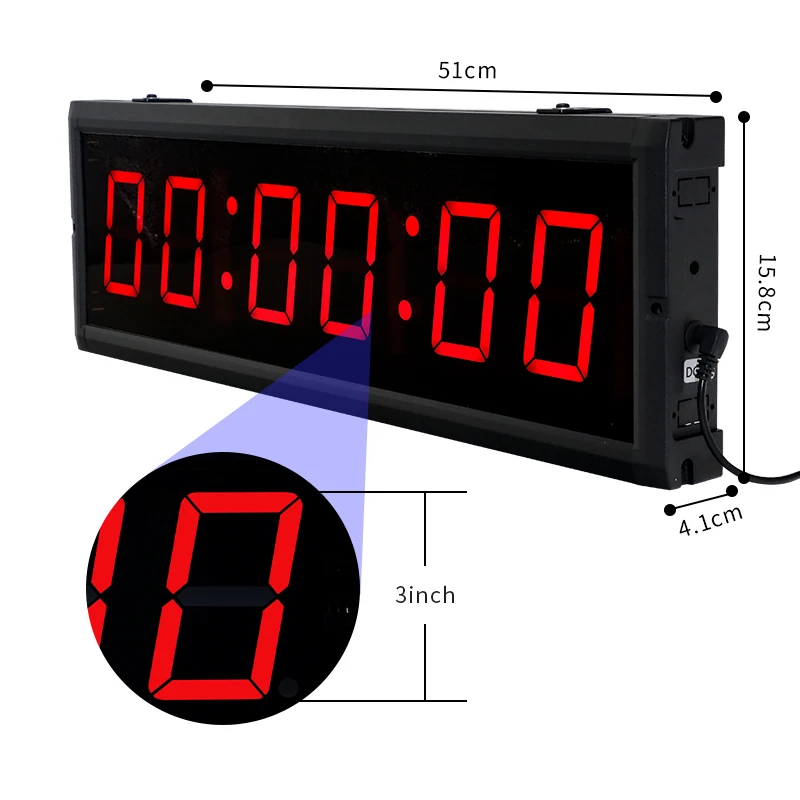 [Ganxin] for 3 Inch Programable Remote Control LED Crossfit Timer Interval Timer  Sports Training Clock Crossfit Gym Timer