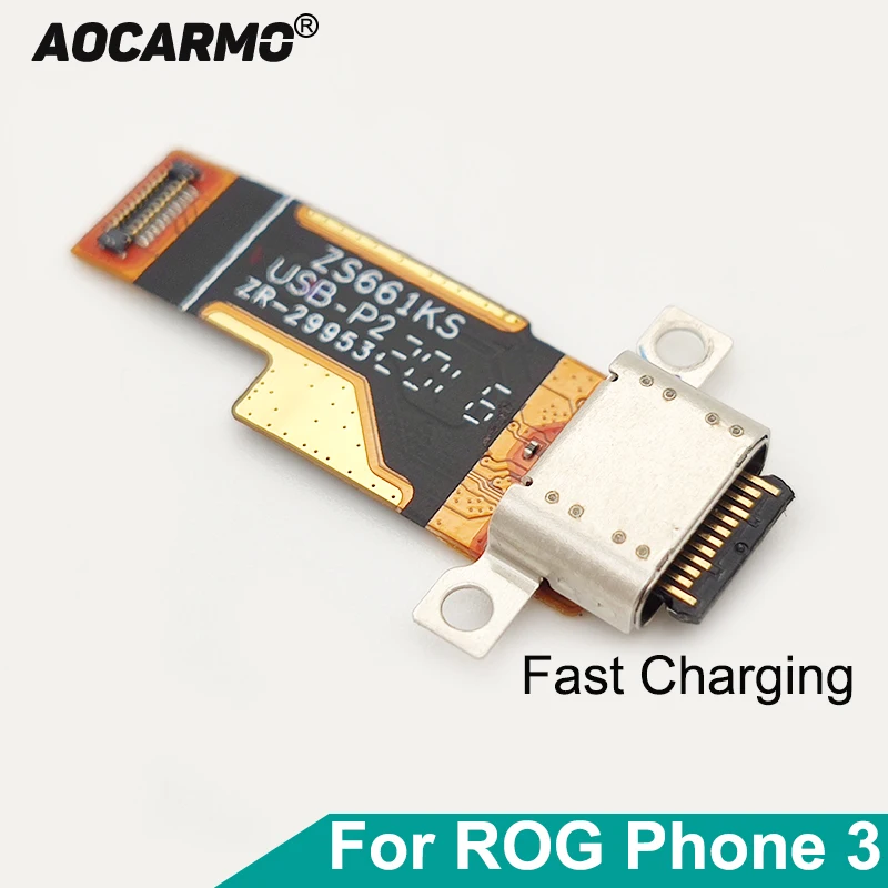 Aocarmo For ASUS ROG Phone 3 ZS661KS ROG3 III Type-C USB Charger Dock Charging Port Connector Flex Cable