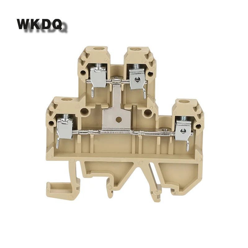 10pcs DK 4QV/35 Equivalent to WEIDMULLER Double-deck Screw Connection Din Rail Terminal Block Connector DK4QV/35