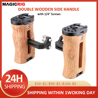 MAGICRIG Universal Wooden Side Handle Grip with Dual 1/4\