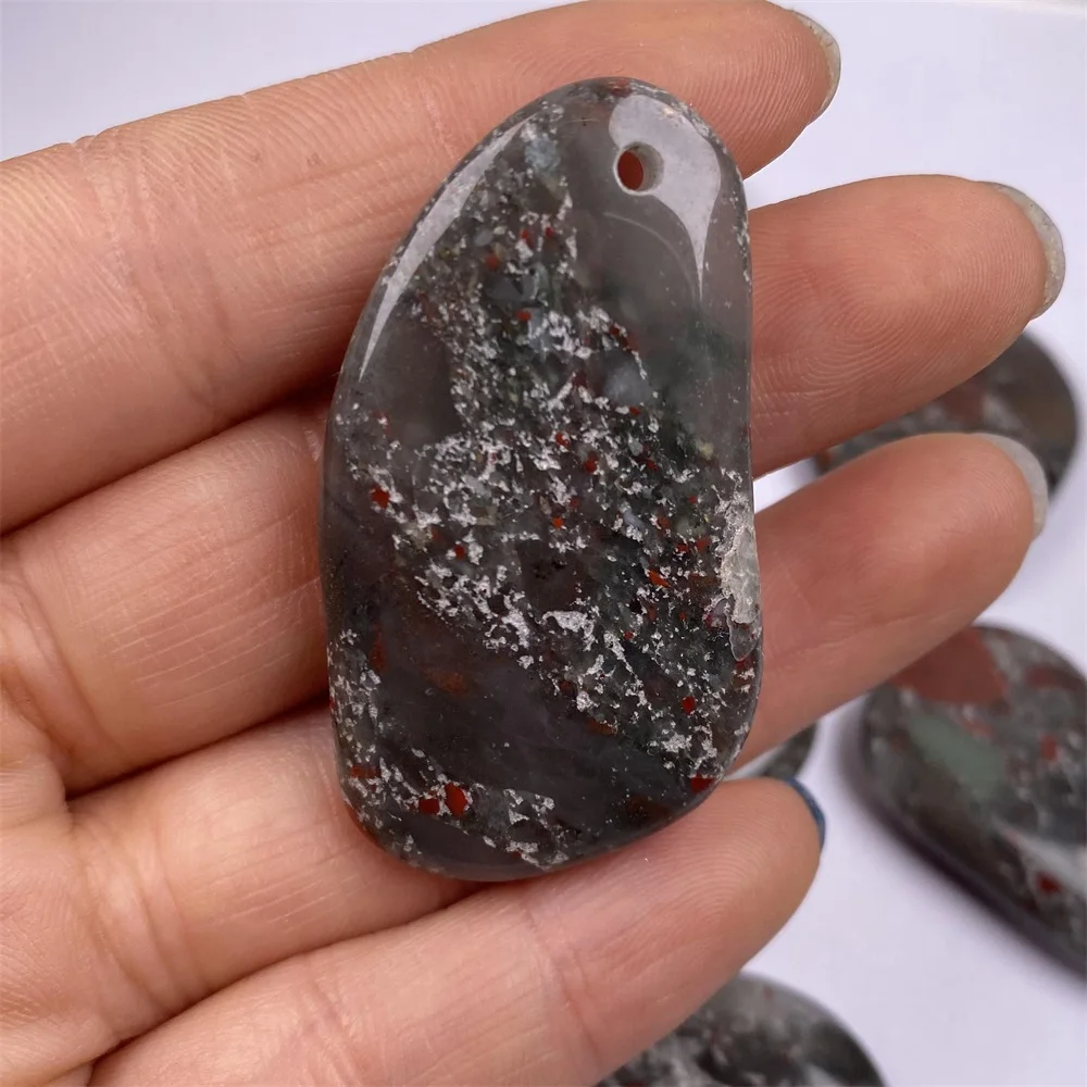 Natural Semi-precious Stone Indefinite Shape African Colorful Snow Stone Boutique Pendant Making DIY Fashion Charm Necklace Gift