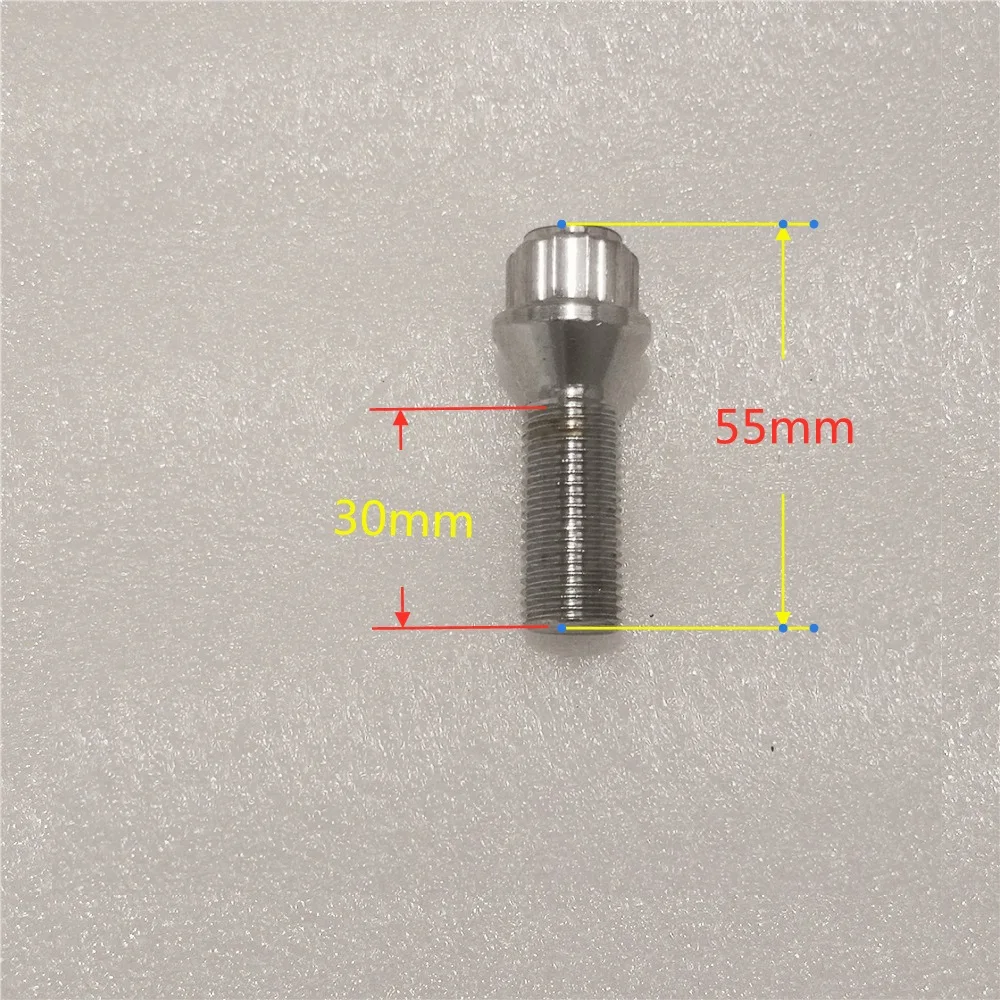 1 SET M14*1.5 Wheel Lock Bolt Tires Anti-theft Screws Nut Anti-Theft Wheel Bolt Nut Wrench Adapter For BMW MG Roewe